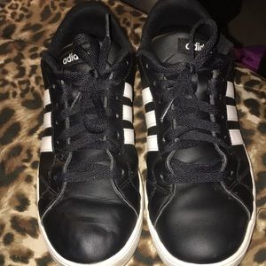 Black and white Adidas